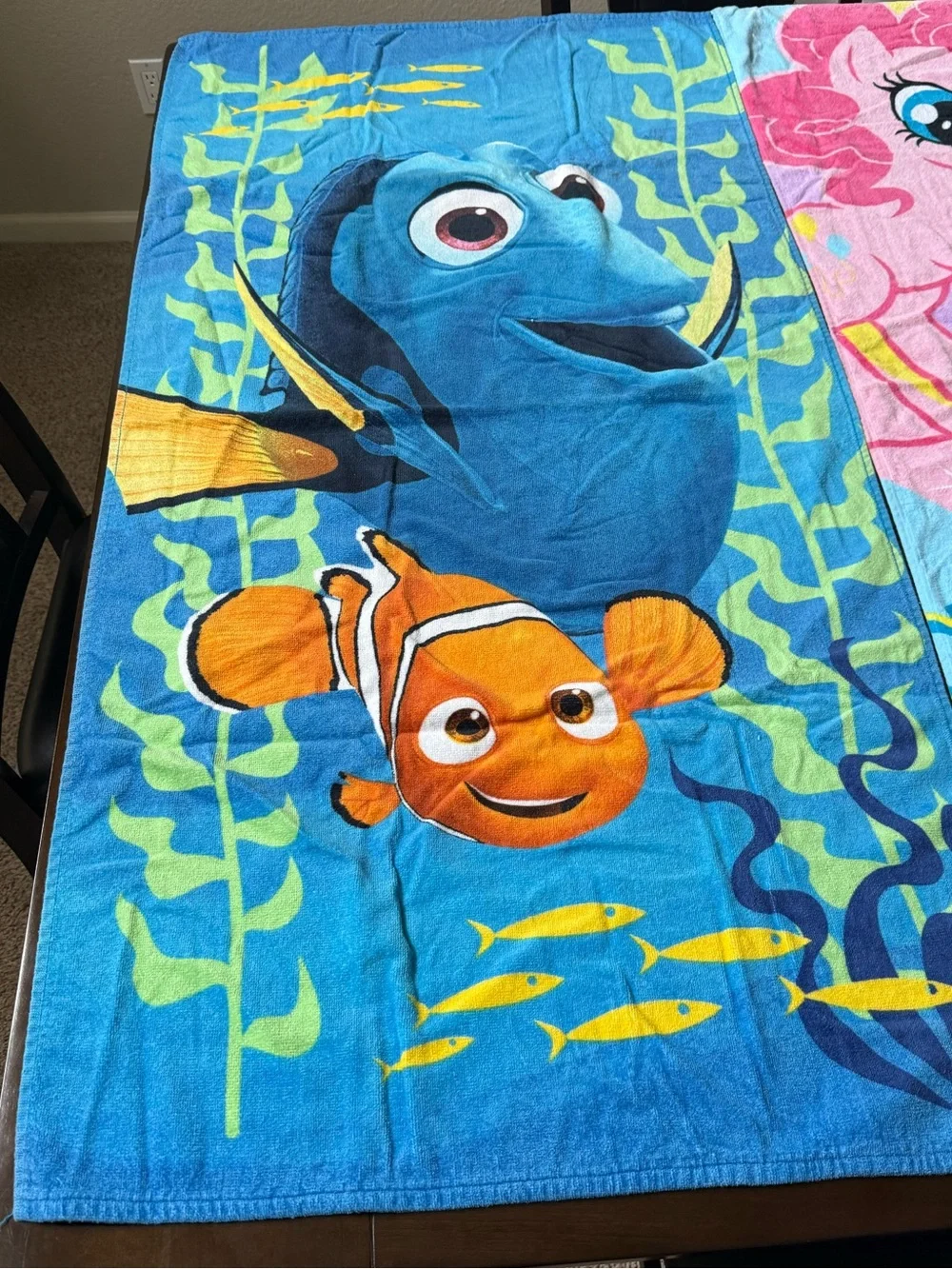 Kids Beach Pool Towels - Finding Nemo & My Little Pony Characters- NWOT